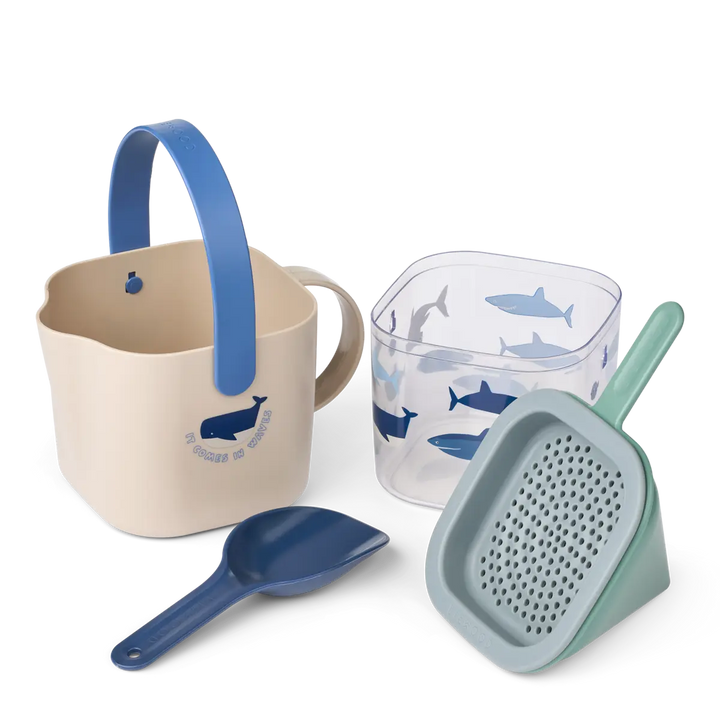 Blue Almonds Ltd Roald Sand Set - Shark / Dove blue - UNISEX LIEWOOD