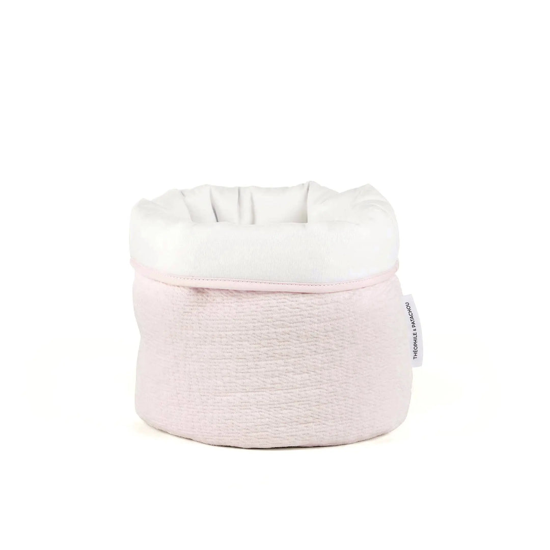 Blue Almonds Ltd Round Care Basket - Printed Blue Garden Party Theophile & Patachou