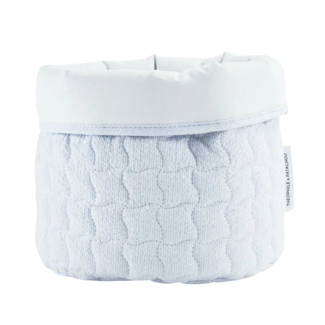 Blue Almonds Ltd Round Care Basket - Printed Pink Garden Party Theophile & Patachou