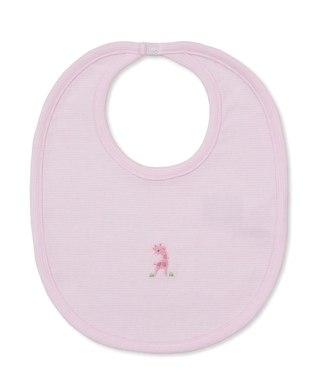 Blue Almonds Ltd SCE Safari Party - Bib w/ Hand Emb STR - Pink Kissy Kissy