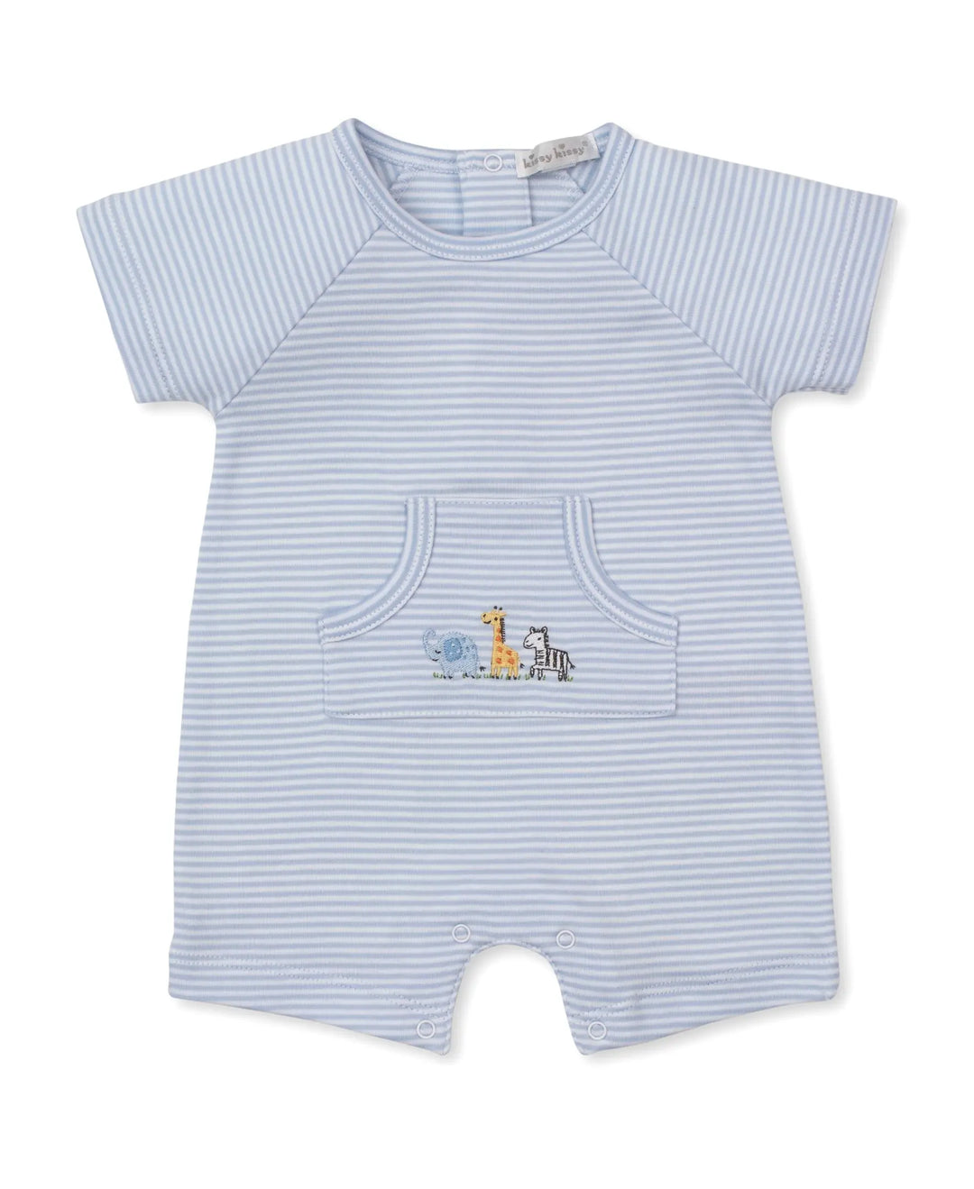 Blue Almonds Ltd Safari Bunch - Short Playsuit STR - Light Blue Kissy Kissy