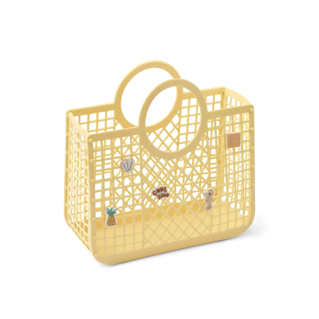 Blue Almonds Ltd Samantha Basket With Charms - Lemonade - GIRL LIEWOOD