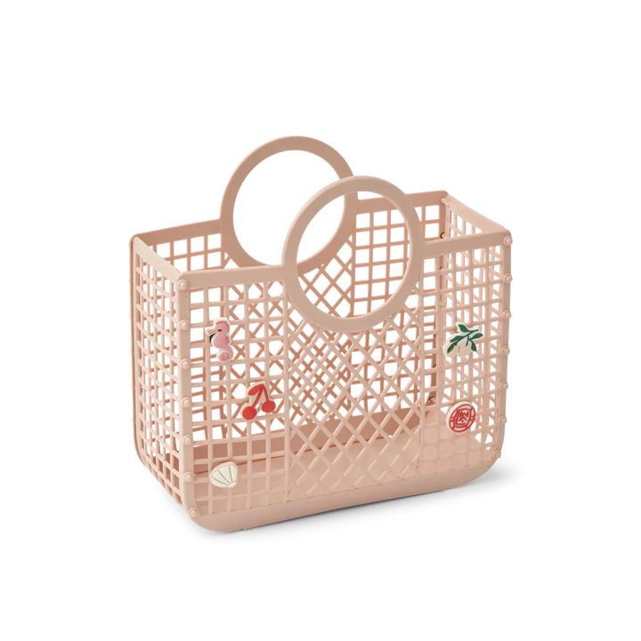 Blue Almonds Ltd Samantha Basket With Charms - Rose Liewood