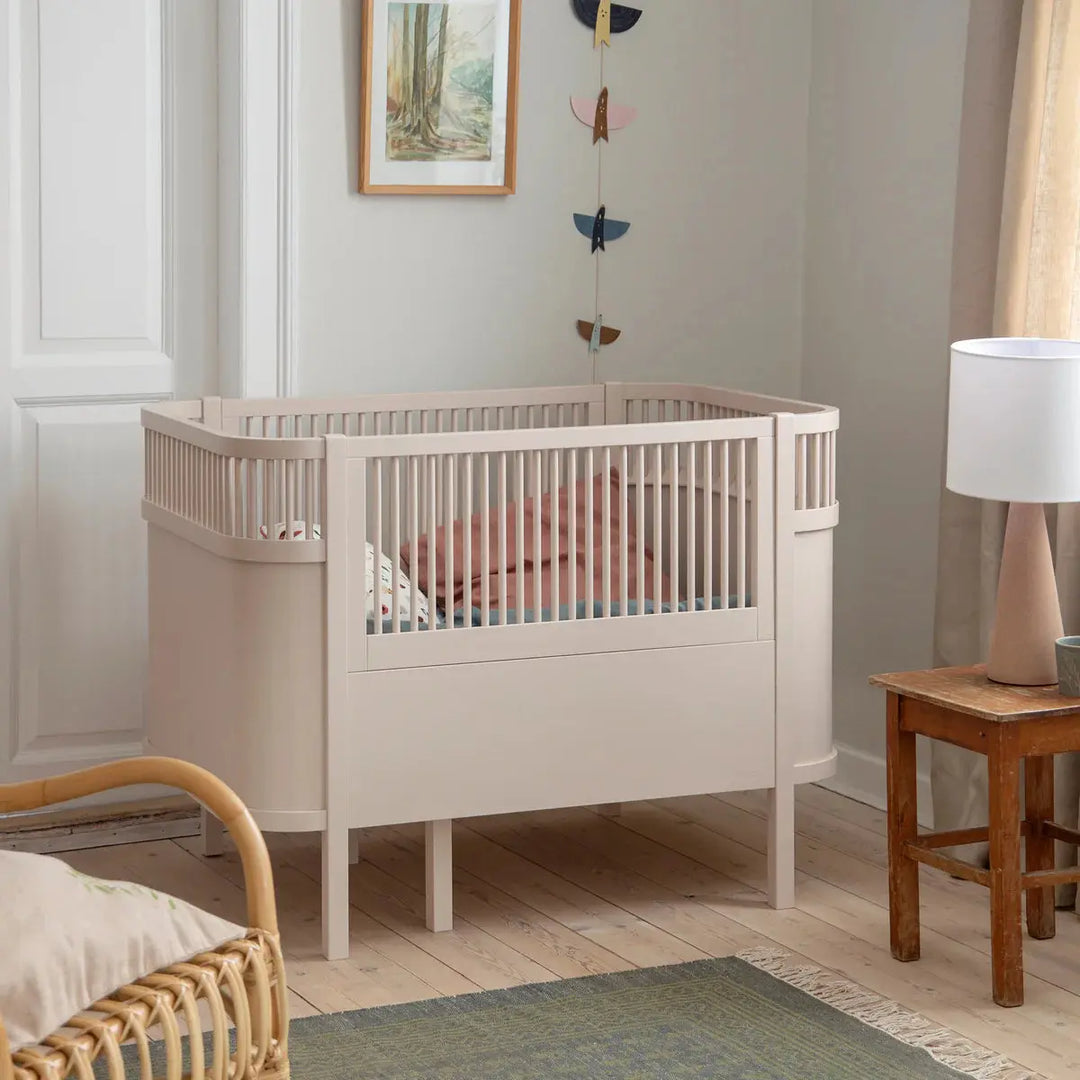Blue Almonds Ltd Sebra Baby & Junior Cotbed - Birchbark rose Sebra