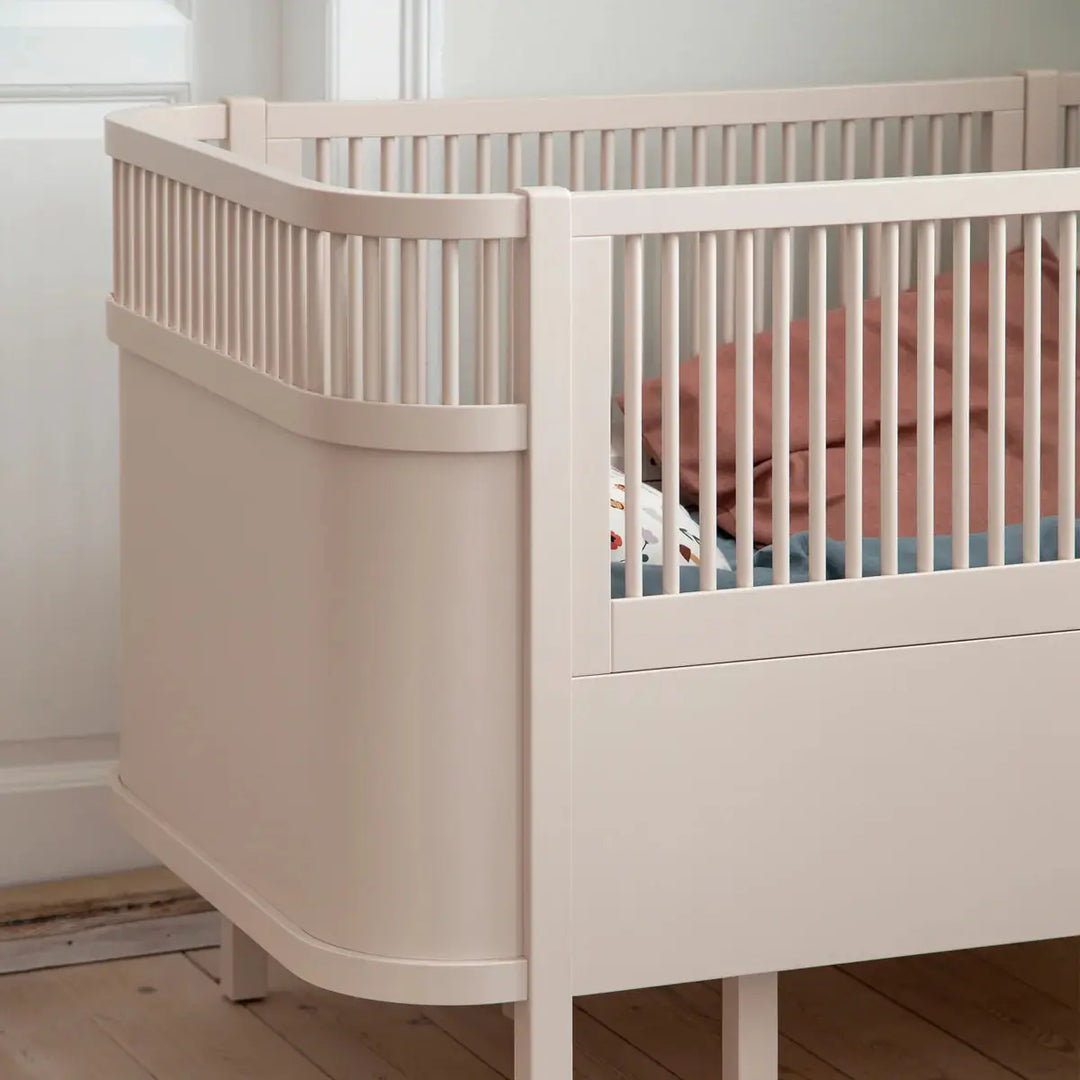 Blue Almonds Ltd Sebra Baby & Junior Cotbed - Birchbark rose Sebra