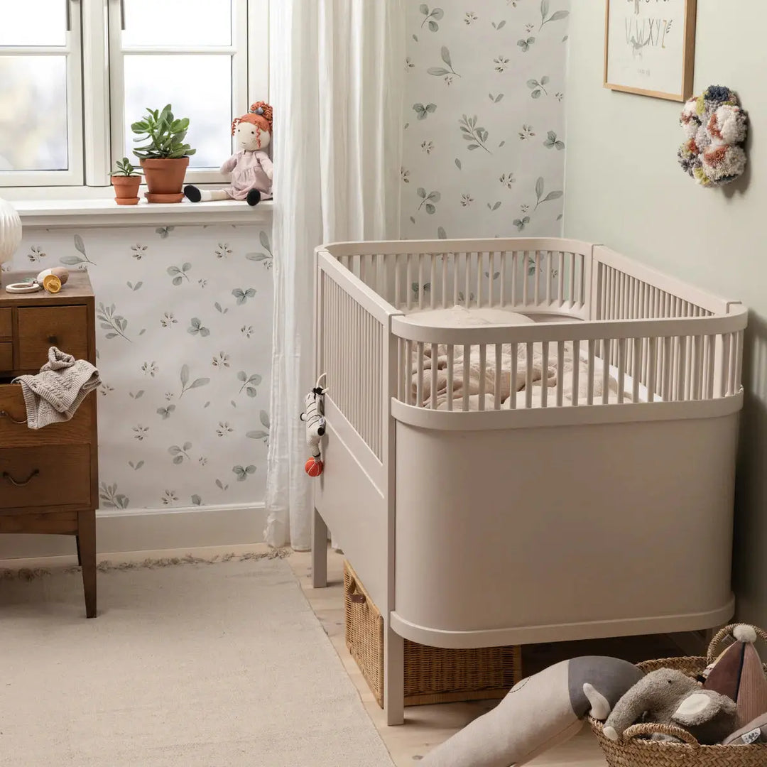 Blue Almonds Ltd Sebra Baby & Junior Cotbed - Birchbark rose Sebra