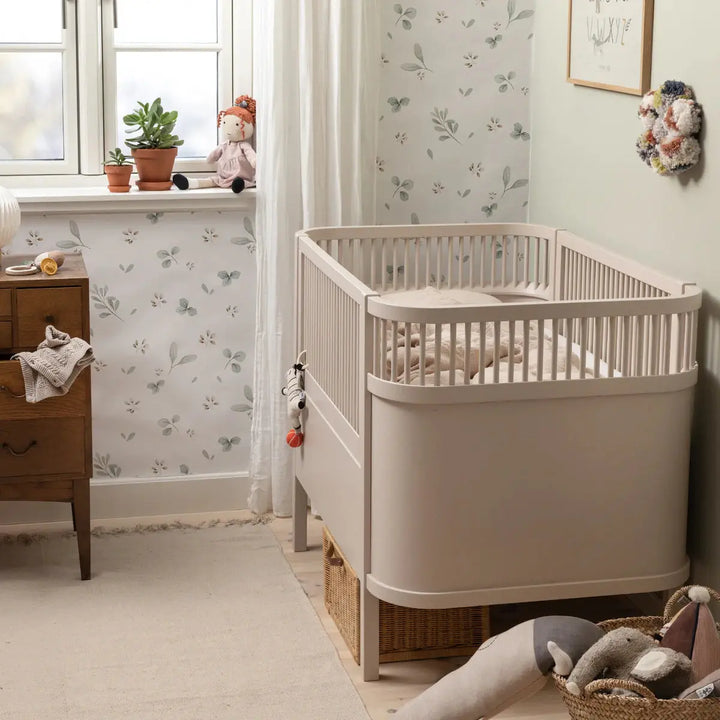 Blue Almonds Ltd Sebra Baby & Junior Cotbed - Birchbark rose Sebra