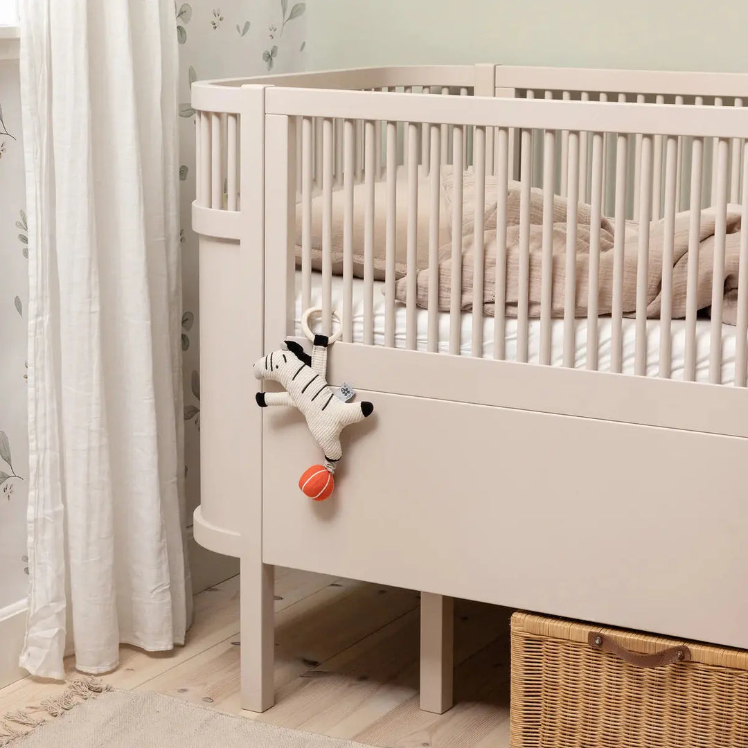 Blue Almonds Ltd Sebra Baby & Junior Cotbed - Birchbark rose Sebra