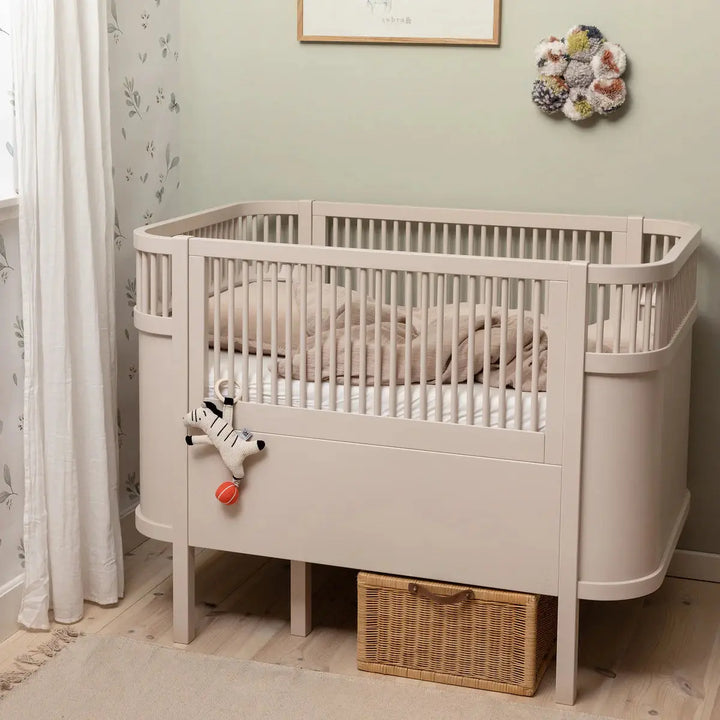 Blue Almonds Ltd Sebra Baby & Junior Cotbed - Birchbark rose Sebra