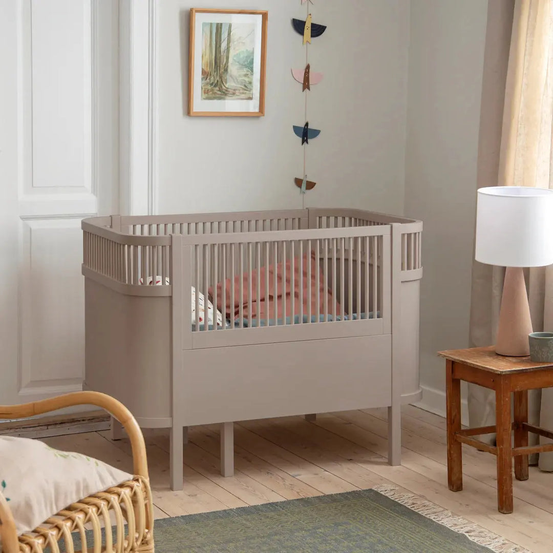 Blue Almonds Ltd Sebra Baby & Junior Cotbed - Jetty Beige Sebra