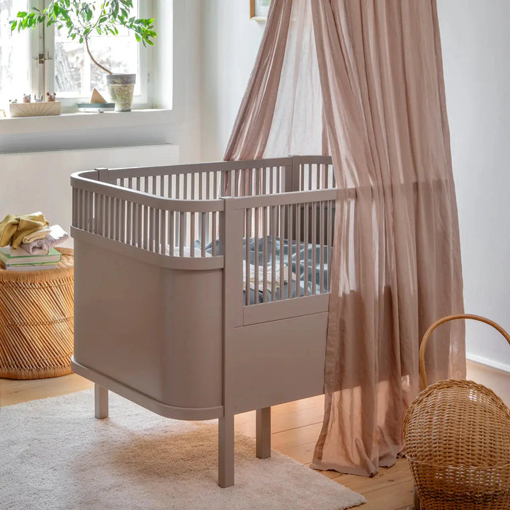 Blue Almonds Ltd Sebra Baby & Junior Cotbed - Jetty Beige Sebra