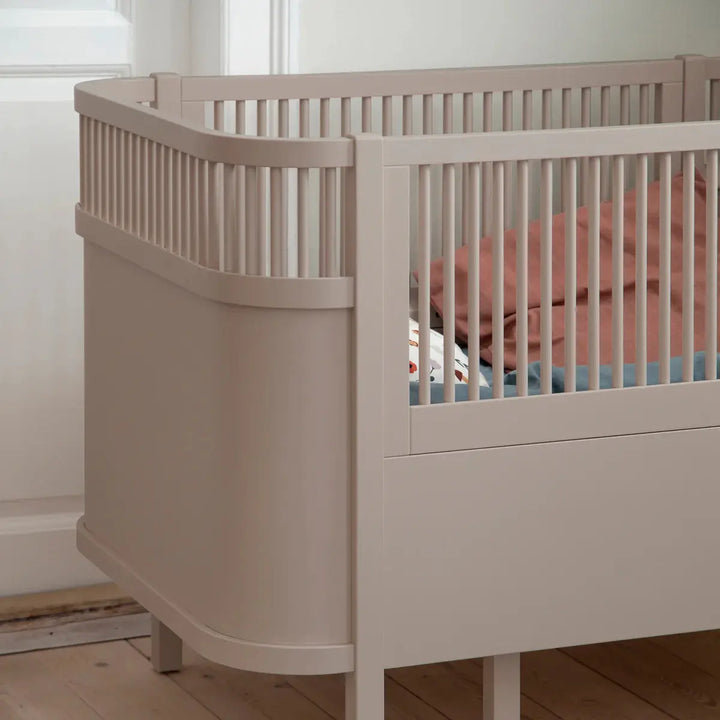 Blue Almonds Ltd Sebra Baby & Junior Cotbed - Jetty Beige Sebra