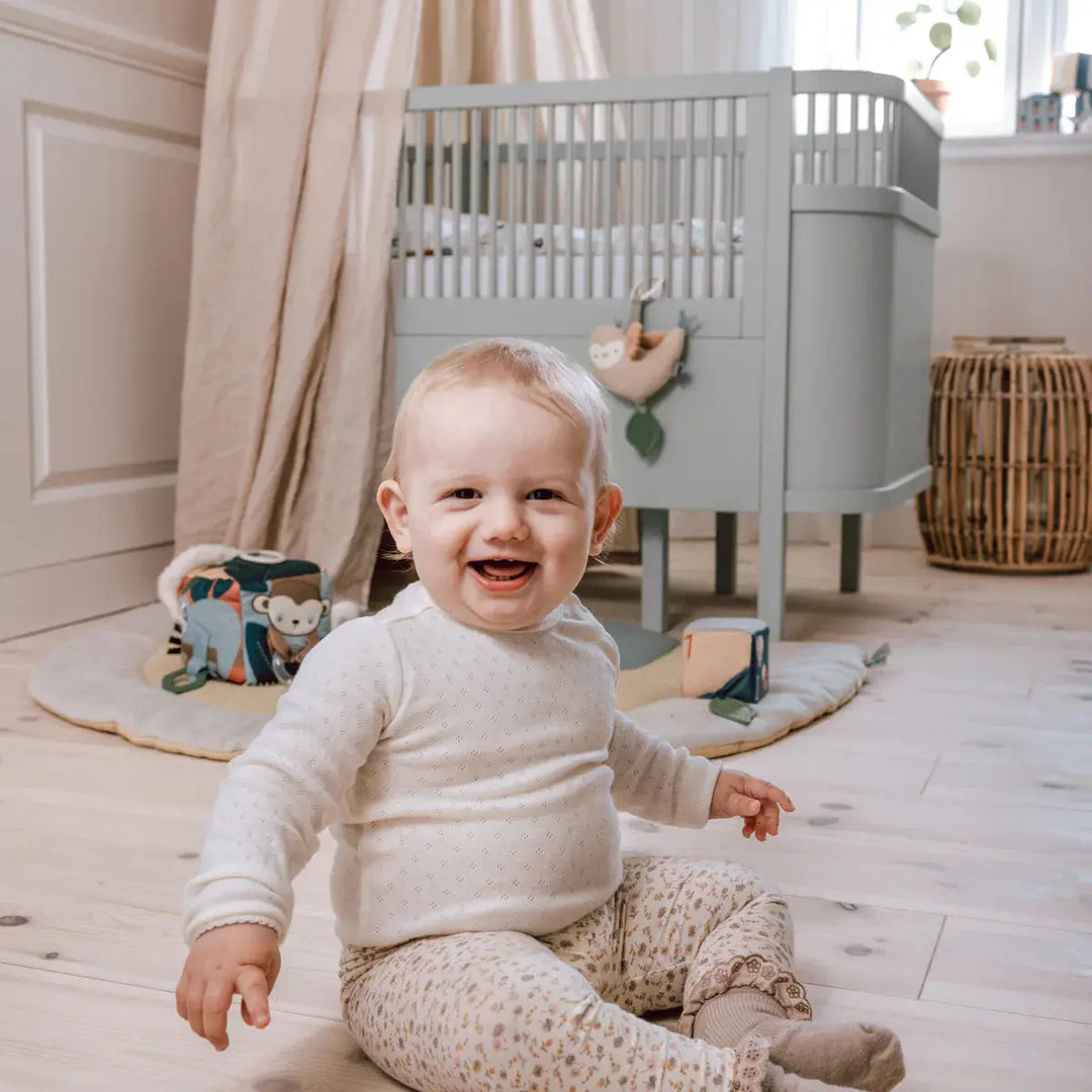 Blue Almonds Ltd Sebra Baby & Junior Cotbed - Mist green Sebra