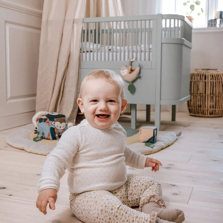 Blue Almonds Ltd Sebra Baby & Junior Cotbed - Mist green Sebra