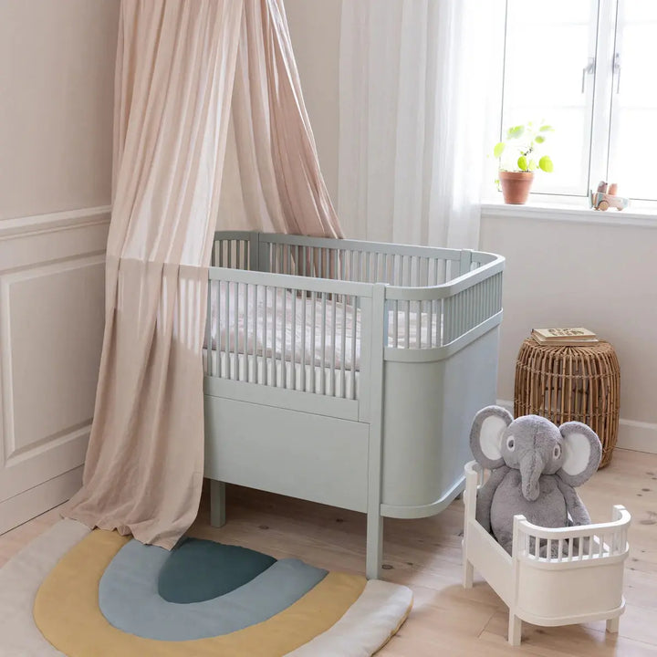 Blue Almonds Ltd Sebra Baby & Junior Cotbed - Mist green Sebra