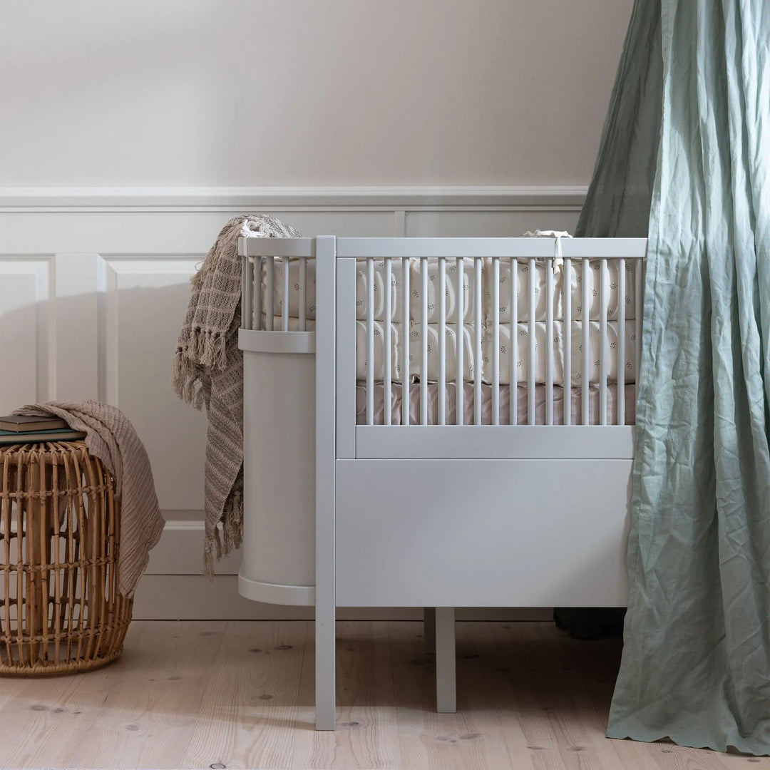 Blue Almonds Ltd Sebra Baby & Junior Cotbed - Stone Grey Sebra