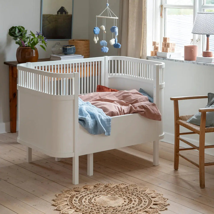 Blue Almonds Ltd Sebra Bed, Baby & Junior - Classic White Sebra