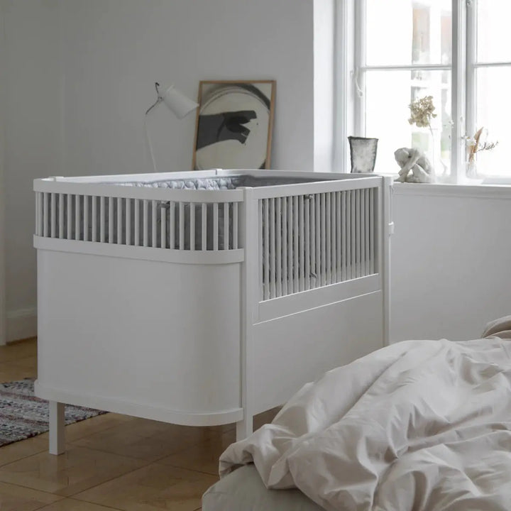 Blue Almonds Ltd Sebra Bed, Baby & Junior - Classic White Sebra