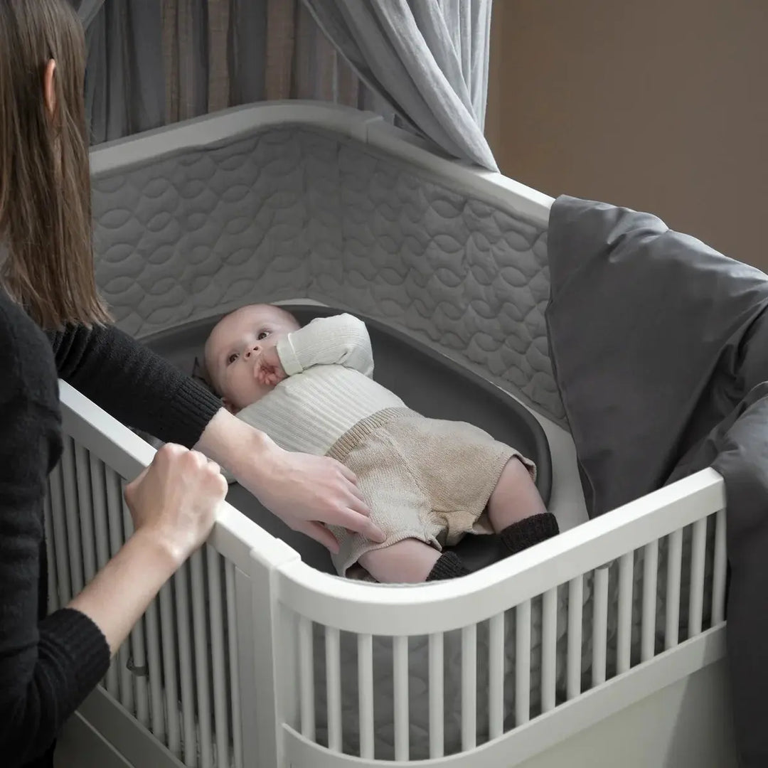 Blue Almonds Ltd Sebra Bed, Baby & Junior - Classic White Sebra