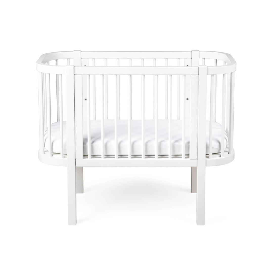 Blue Almonds Ltd Sebra Bedside Crib - Classic White Sebra