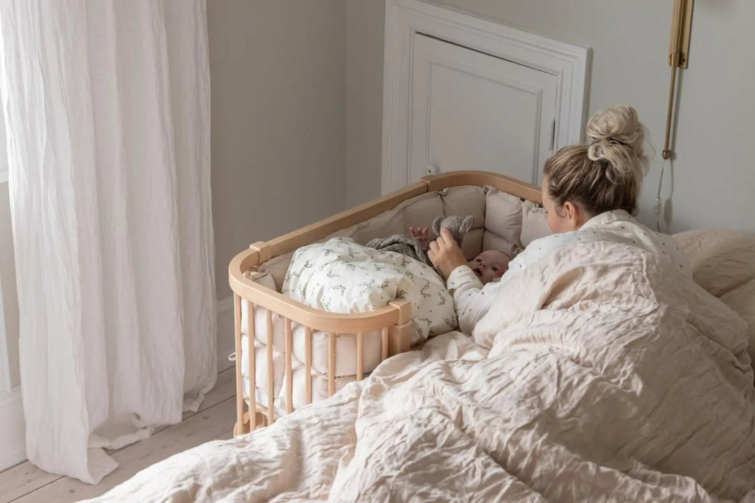 Blue Almonds Ltd Sebra Bedside Crib - Wooden Edition Sebra