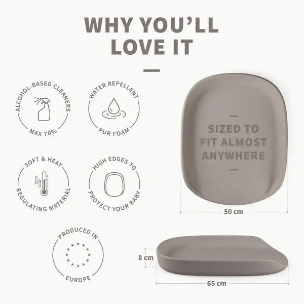 Blue Almonds Ltd Sebra Changing Mat Jetty Beige Sebra