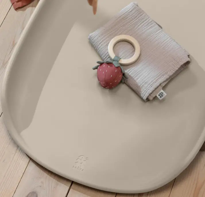 Blue Almonds Ltd Sebra Changing Mat Seabreeze Beige Blue Almonds