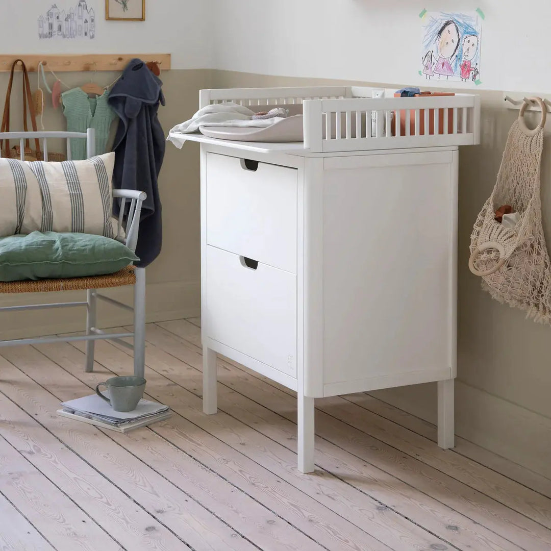 Blue Almonds Ltd Sebra Changing Unit - Classic White sebra