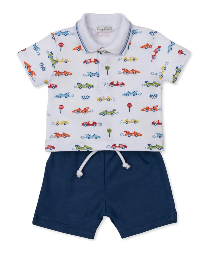 Blue Almonds Ltd Sizzling Speedway - Bermuda Set Mix - Multi Kissy Kissy