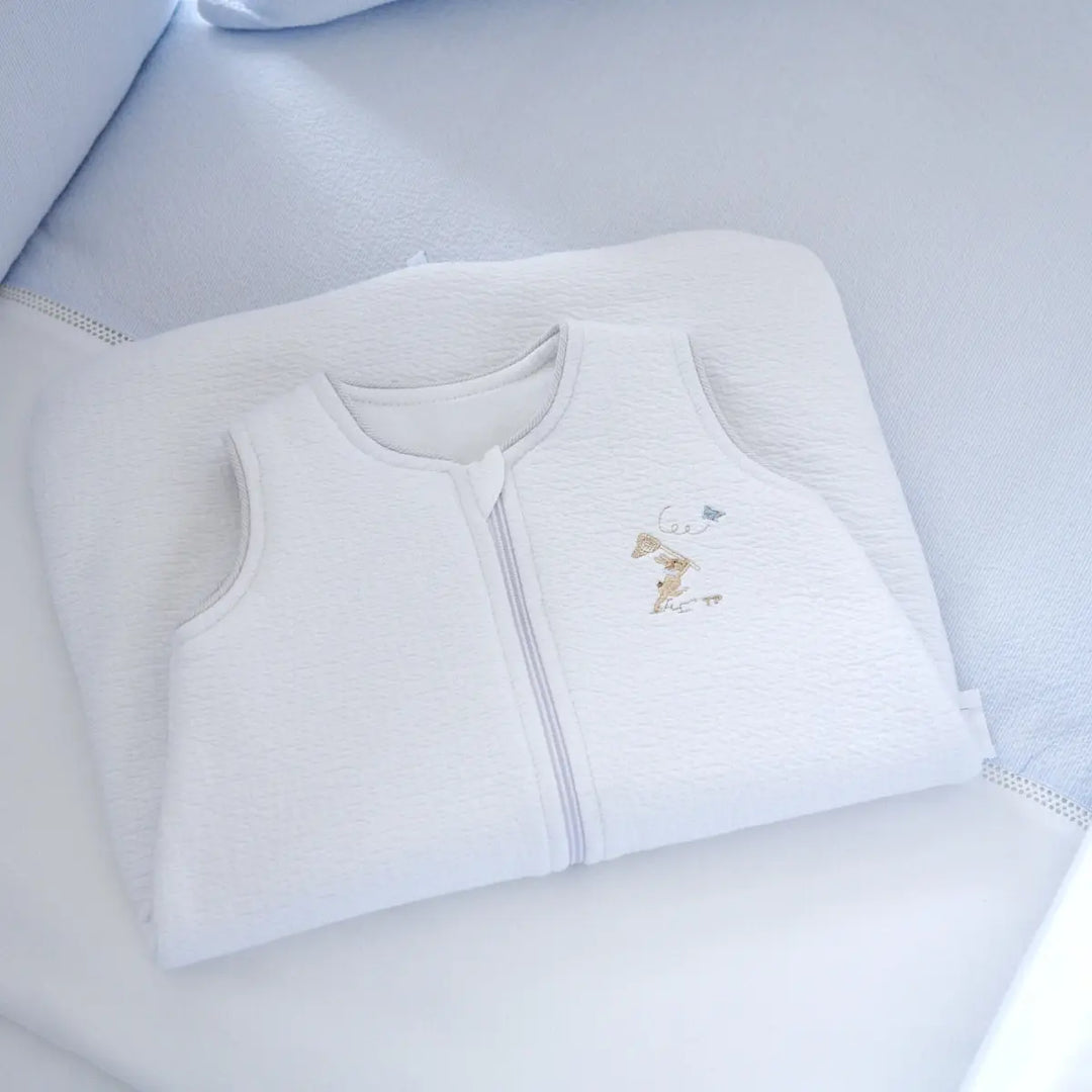 Blue Almonds Ltd Sleeping Bag 60cm - quilted - Blue Garden Party Theophile & Patachou