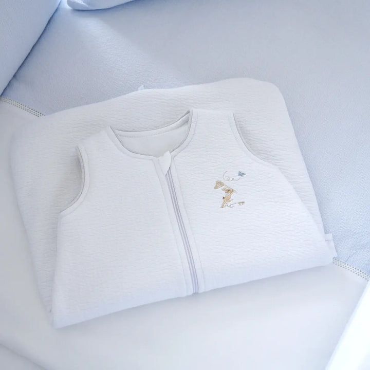 Blue Almonds Ltd Sleeping Bag 60cm - quilted - Blue Garden Party Theophile & Patachou