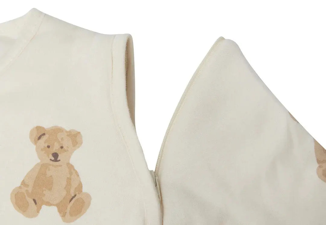 Blue Almonds Ltd Sleeping Bag with Removable Sleeves 90cm Teddy Bear Jollein