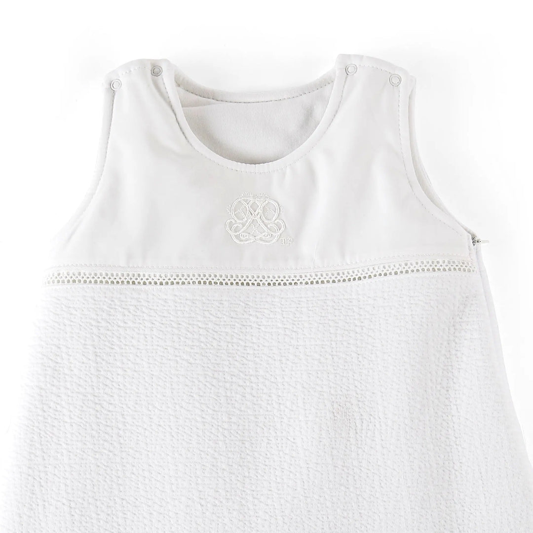 Blue Almonds Ltd Sleeping Suit 70cm  - Padded - Cotton White Theophile & Patachou