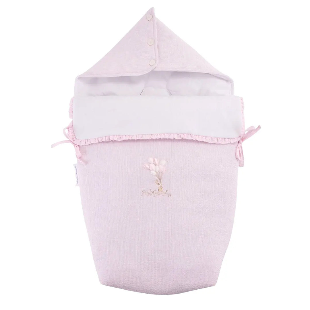 Blue Almonds Ltd Sleeping bag  3-point fixation - Pink Garden Party Theophile & Patachou