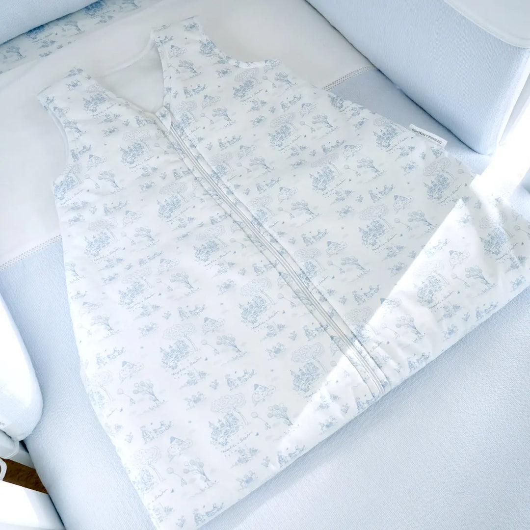 Blue Almonds Ltd Sleeping bag 90cm - Printed - Blue Garden Party Theophile & Patachou