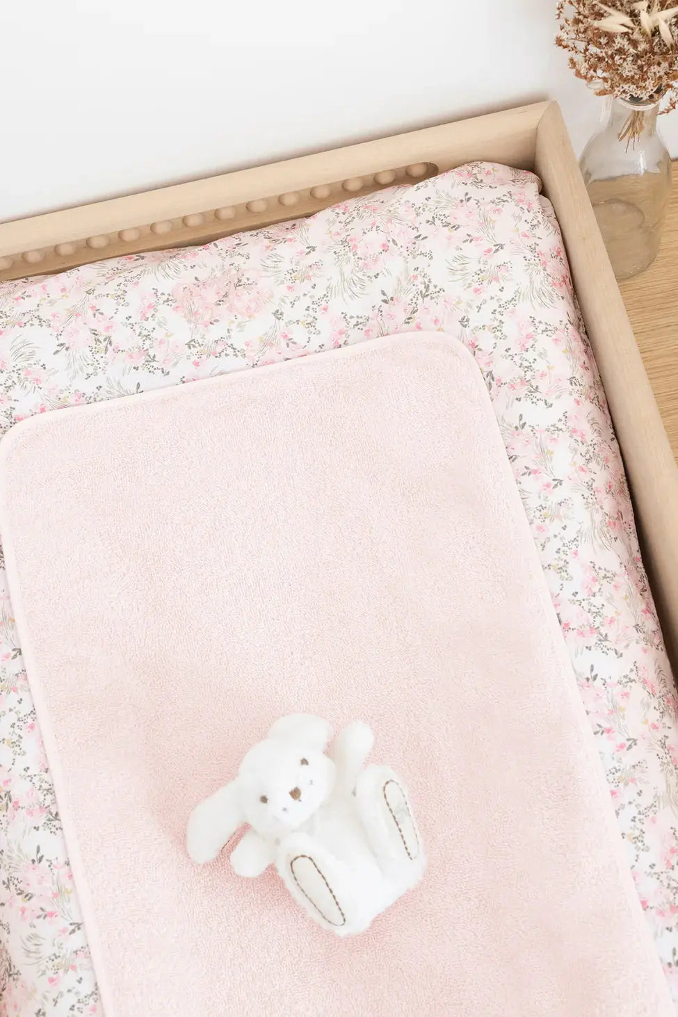 Blue Almonds Ltd Changing mat cover "Jardin Hivernal" Tartine et Chocolat