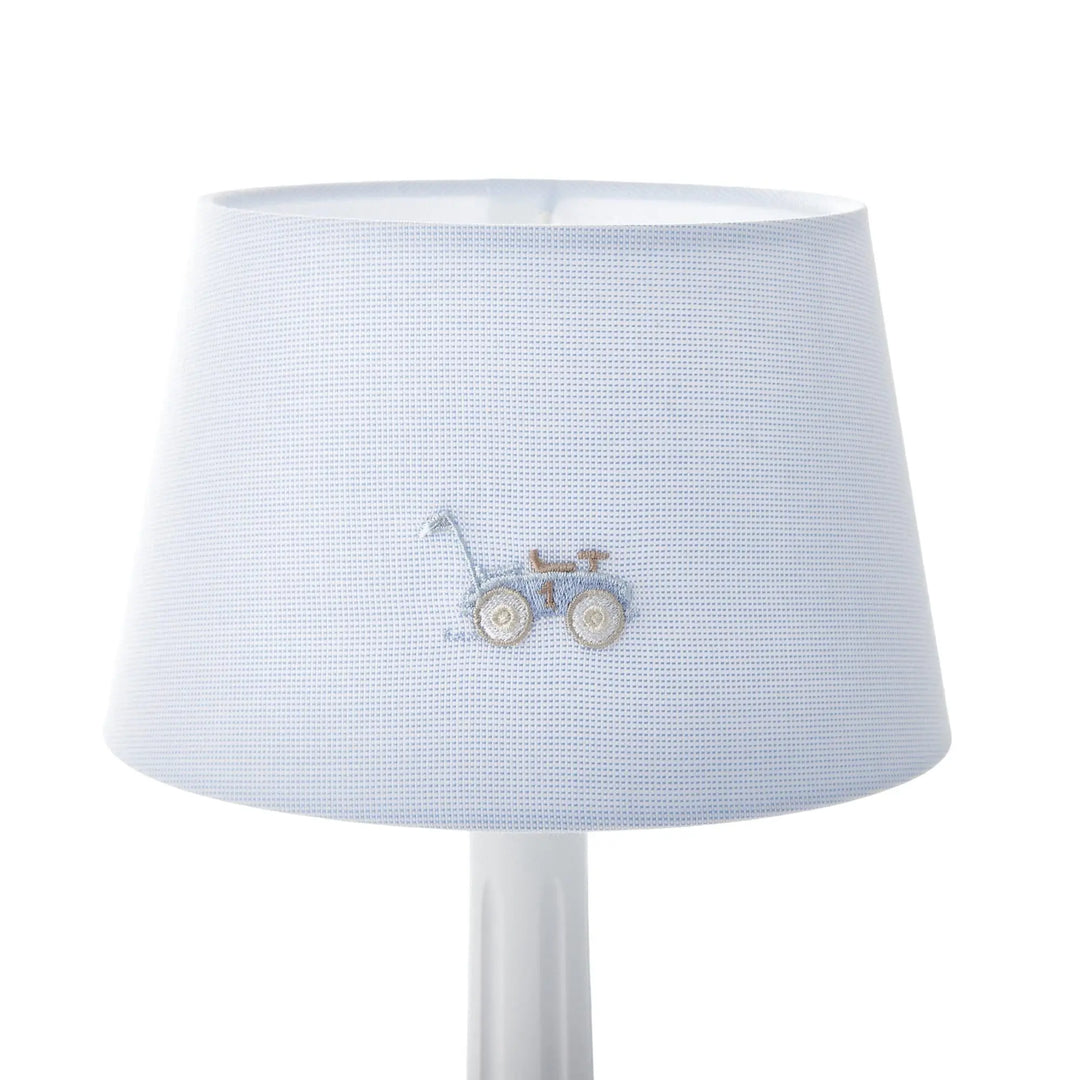 Blue Almonds Ltd Small lampshade embroidered - Classic Car Theophile & Patachou