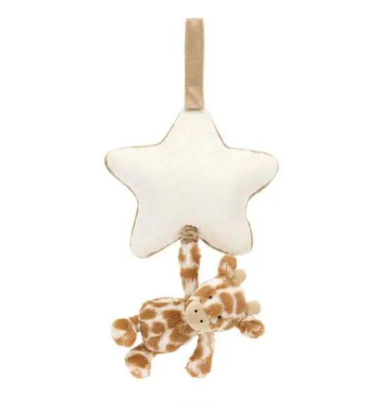 Blue Almonds Ltd Bashful Giraffe Musical Pull Jellycat