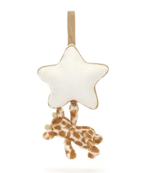 Blue Almonds Ltd Bashful Giraffe Musical Pull Jellycat