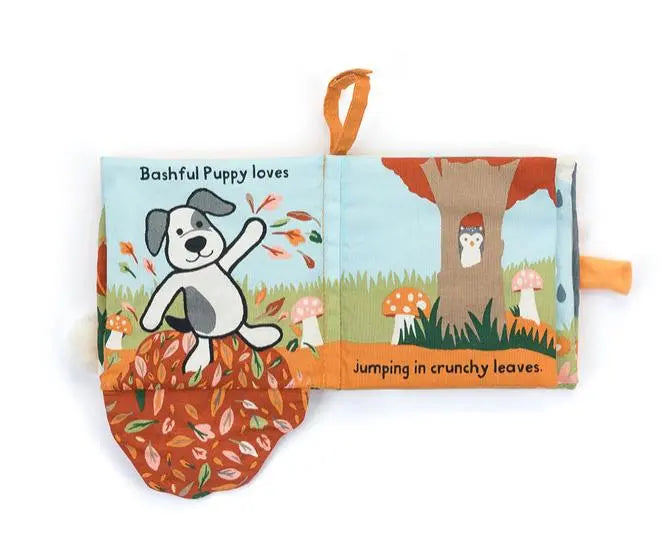 Blue Almonds Ltd Bashful Puppy Loves You Book Jellycat