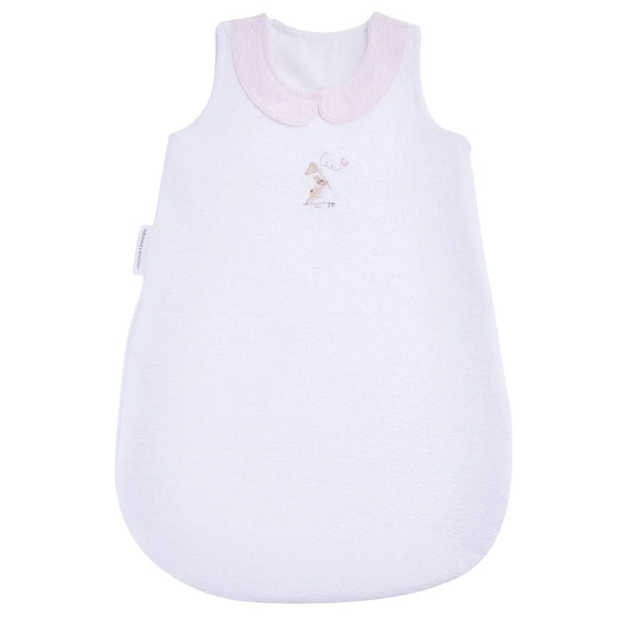 Blue Almonds Ltd Summer Sleeping Bag 60cm collar - Padded - Pink Garden Party Theophile & Patachou