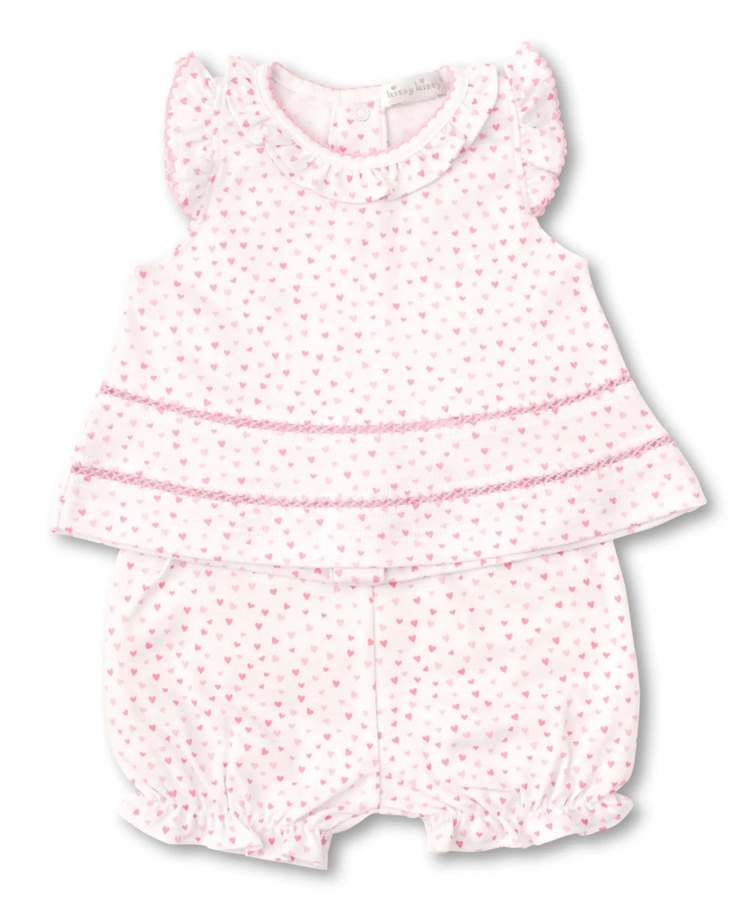 Blue Almonds Ltd Sunsuit Set PRT - Kissy Sweethearts Kissy Kissy