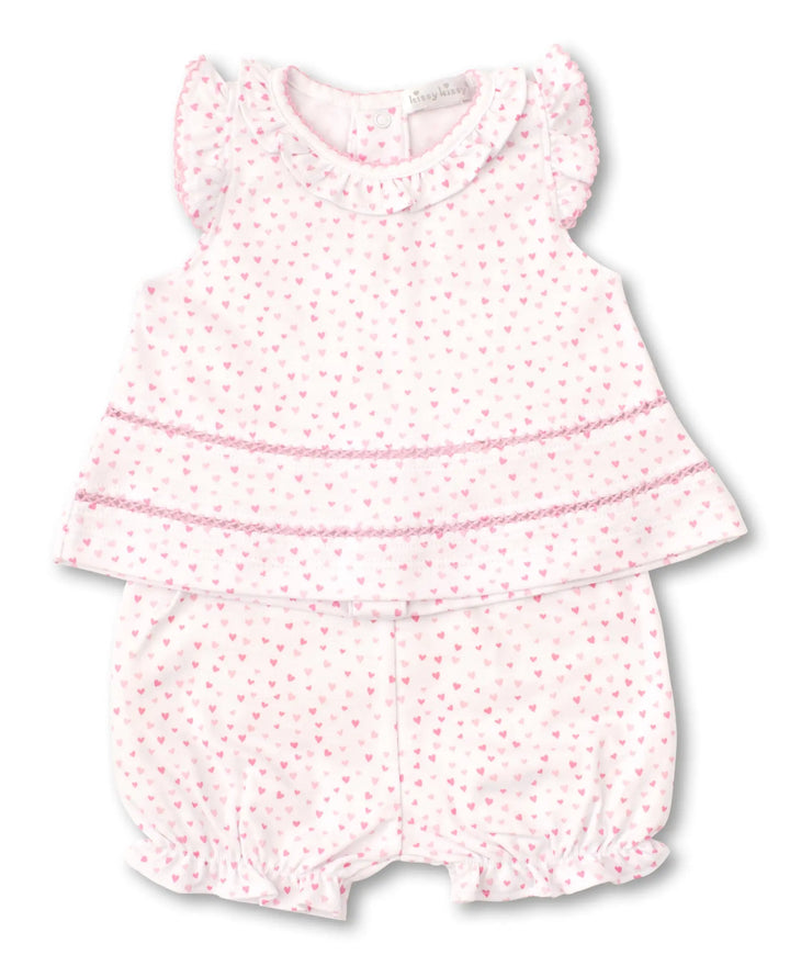 Blue Almonds Ltd Sunsuit Set PRT - Kissy Sweethearts Kissy Kissy