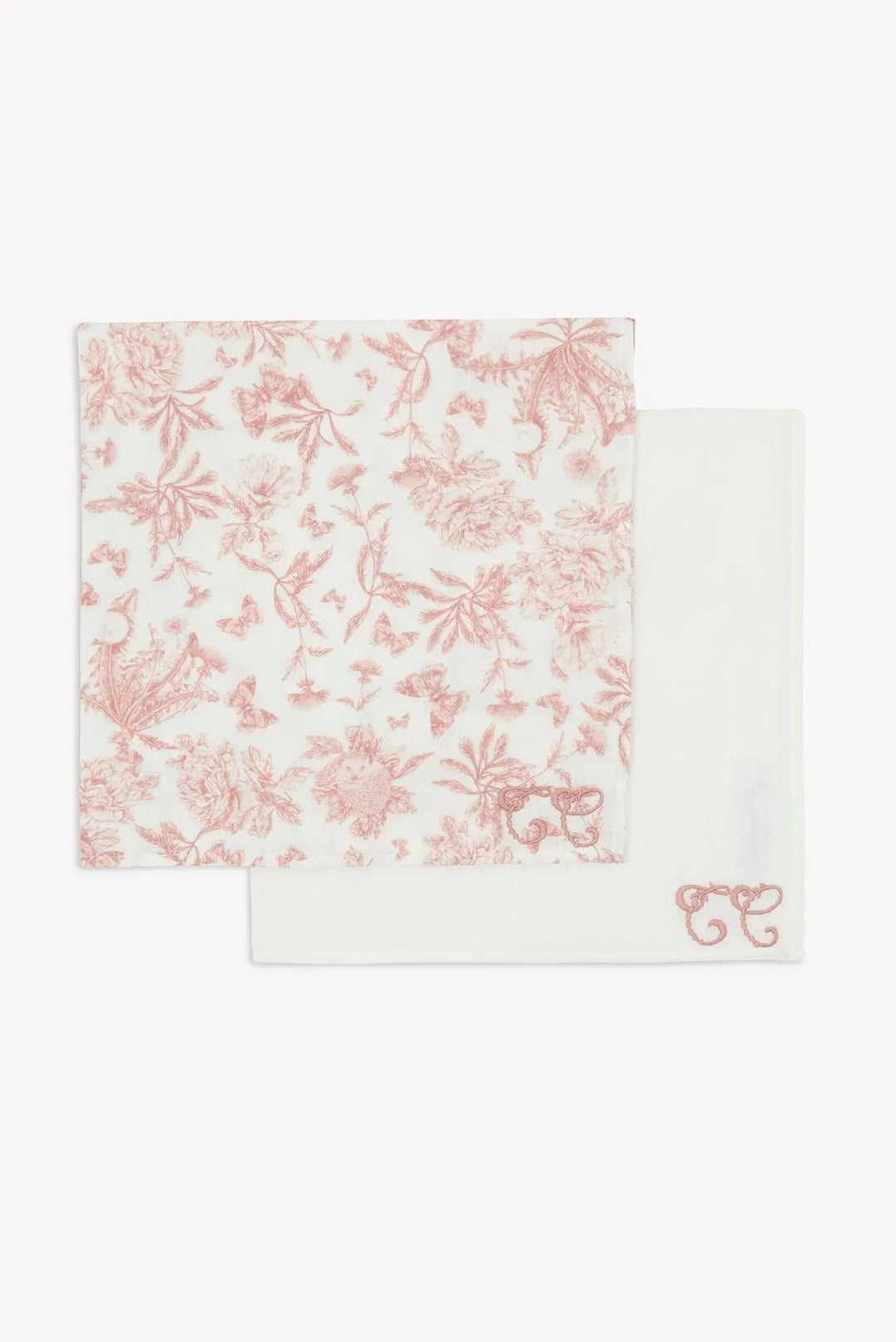 Blue Almonds Ltd Swaddle Set - Toile de Jouy Pink Blue Almonds