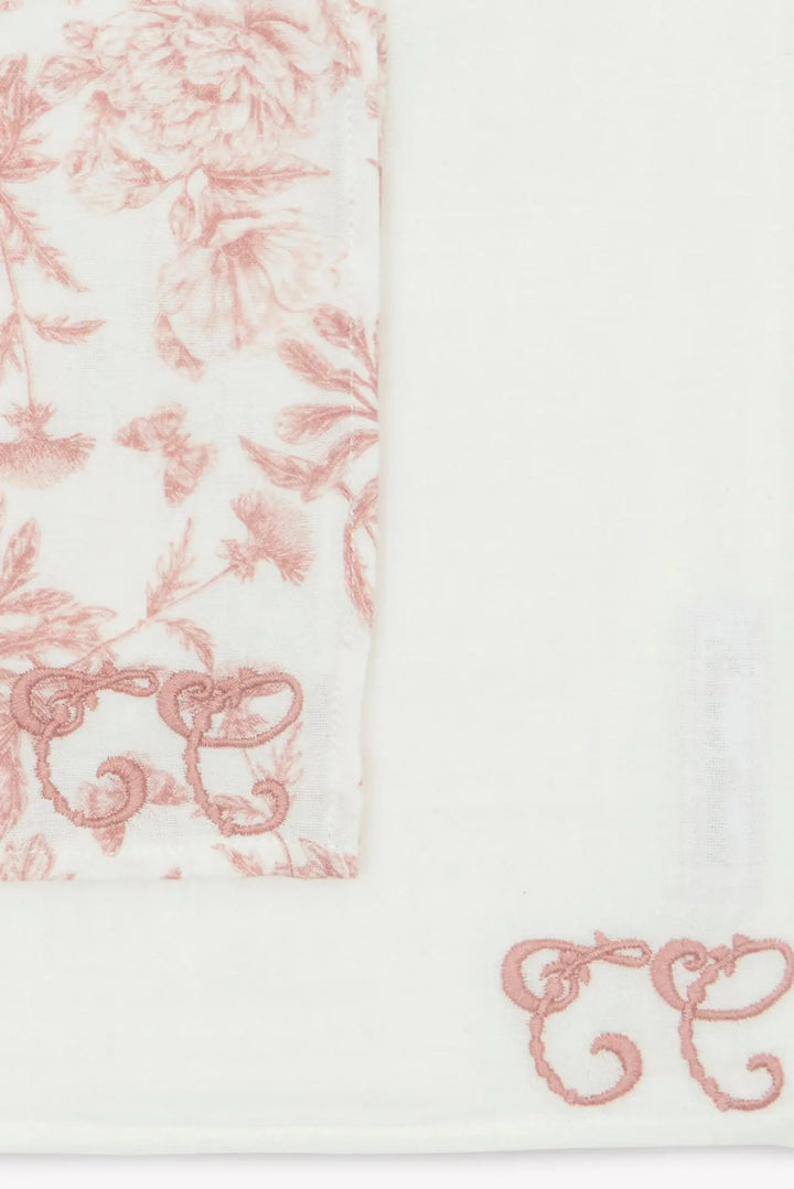 Blue Almonds Ltd Swaddle Set - Toile de Jouy Pink Blue Almonds