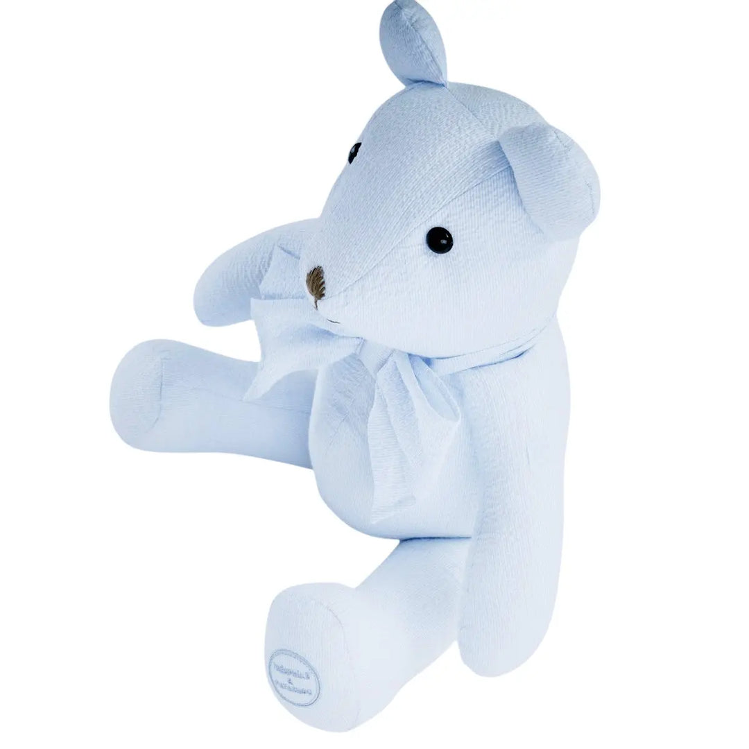 Blue Almonds Ltd Teddy Bear Theophile- Personlised Blue Garden Party Theophile & Patachou