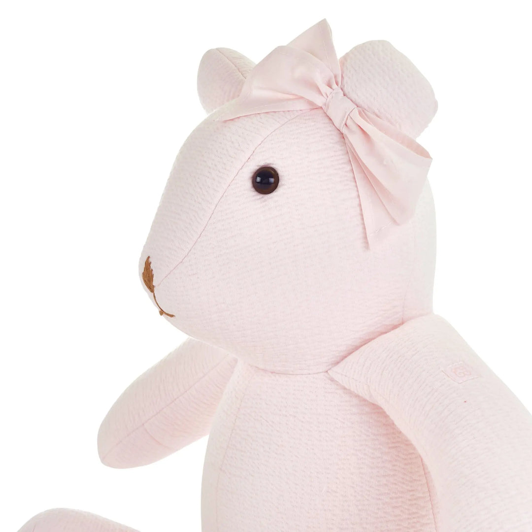 Blue Almonds Ltd Teddy Patachou bow ear - Padded - Cotton Pink Theophile & Patachou