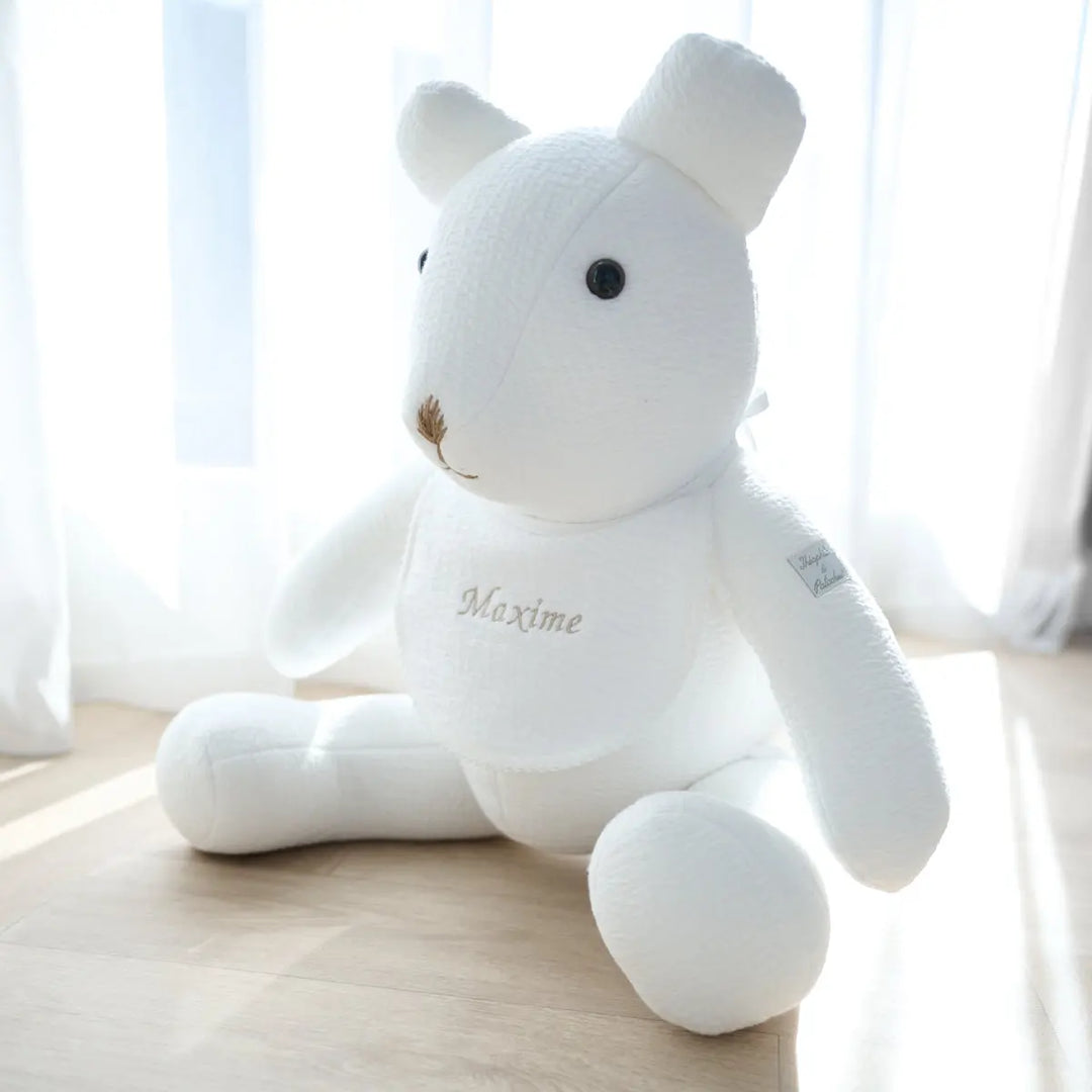 Blue Almonds Ltd Teddy ThÃ©ophile customized - Cotton White Theophile & Patachou