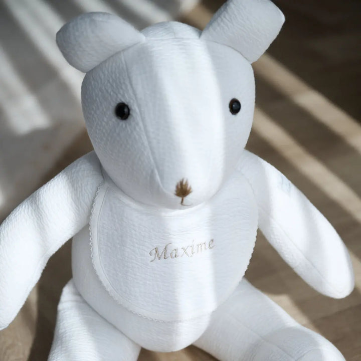 Blue Almonds Ltd Teddy ThÃ©ophile customized - Cotton White Theophile & Patachou