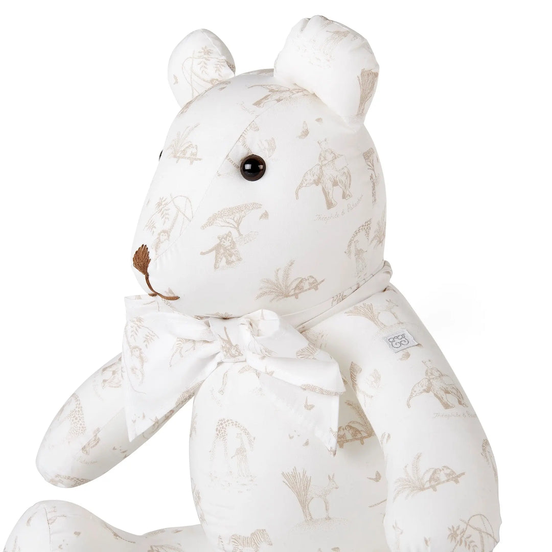 Blue Almonds Ltd Teddy ThÃ©ophile printed - Poplin - Safari Theophile & Patachou